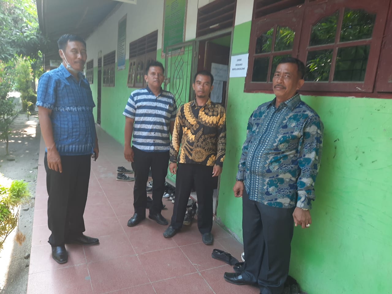 Maraknya Virus Corona, Tak Halangi Personil Polresta Deli Serdang Dalam Melaksanakan Pengamanan UNBK