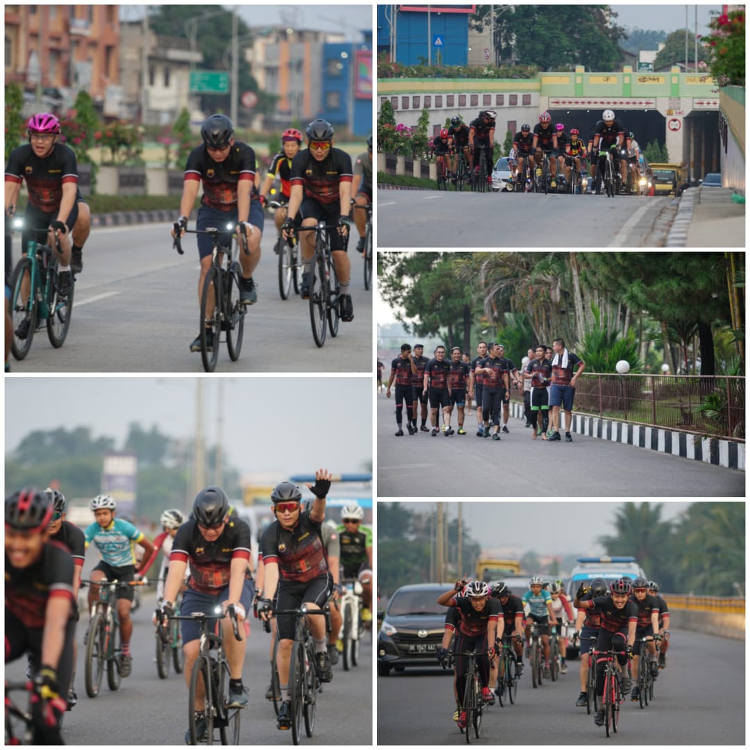 Membangun Silaturahmi dengan Anggota, Toba 1 dan Toba 2 Ajak PJU Gowes Bersepeda 45 Km
