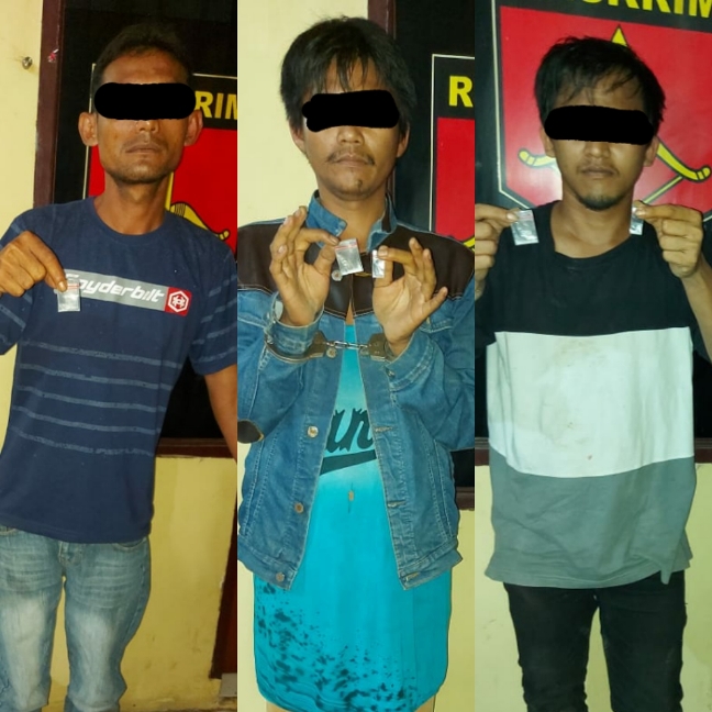 Miliki 3 Paket Sabu 3 Warga Tamora Diringkus Tim Tekab Polsek Tanjung Morawa