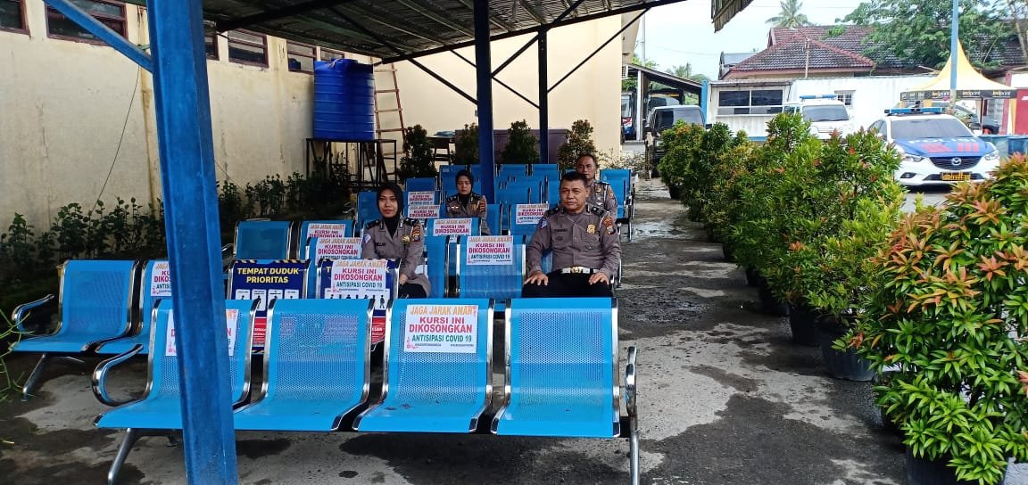 Sat Lantas Polresta Deli Serdang Gunakan Ruang Terbuka Untuk pelayanan SIM