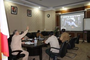 PJ. Bupati Pakpak Bharat Video Conference Sampaikan Perkembangan Pencegahan Covid-19 ke GubsuÂ 