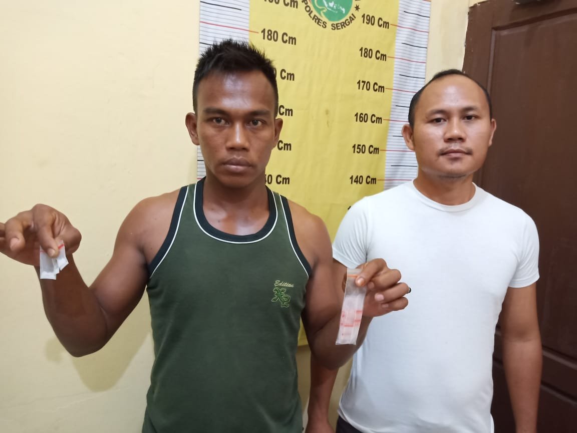 Edarkan Sabu Seorang Pedagang Es Batu di Sei Rampah Ditangkap Polsek Firdaus