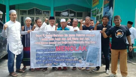Masyarakat dan Ahli Waris  Tolak Keras Pemindahan Masjid Amal Silaturrahim