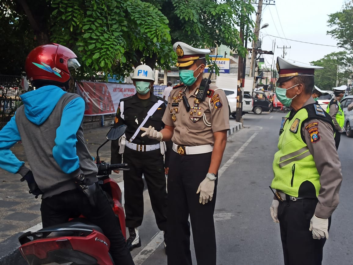 Cegah Penyebaran Covid-19, Satlantas Polrestabes Medan Gelar Razia Simpatik