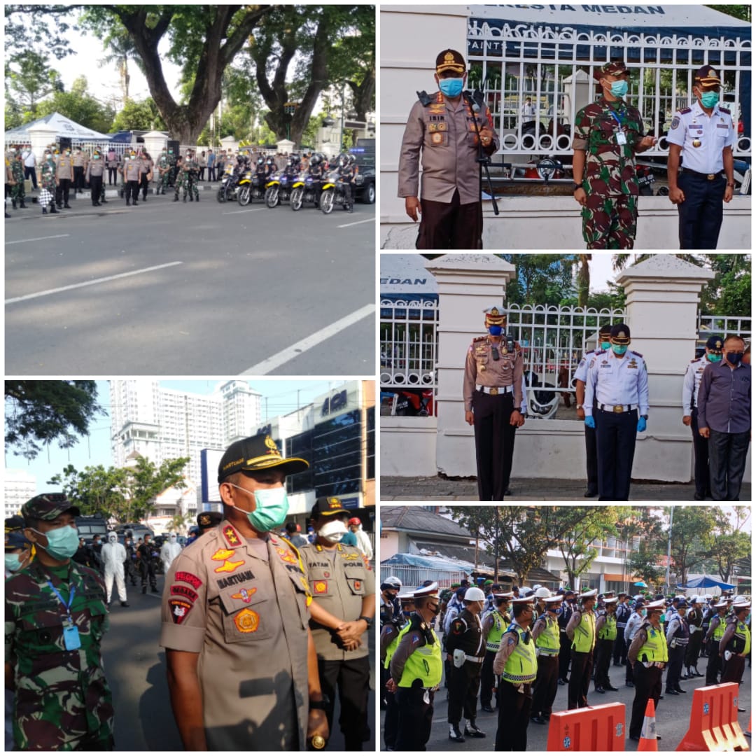 Kapolda Sumut : Pemerintah bersama TNI-Polri Komit Mencegah Penyebaran Pendemi Covid-19, 12 Titik Jalan di Kota Medan Resmi Ditutup Sementara