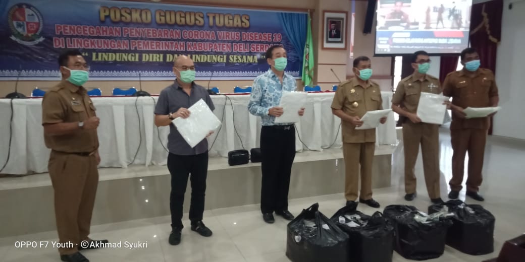 Bupati H Ashari Tambunan apresiasi atas bantuan APD dari pihak swasta