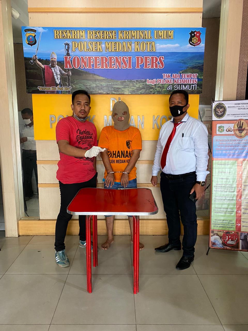 Kantongi Sabu Warga Jalan Turi Diciduk Tim Tekab Polsek Medan Kota