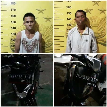 Menyaru Sebagai Pembeli, Tekab Polsek Medan Timur Ringkus 2 Pelaku Curanmor