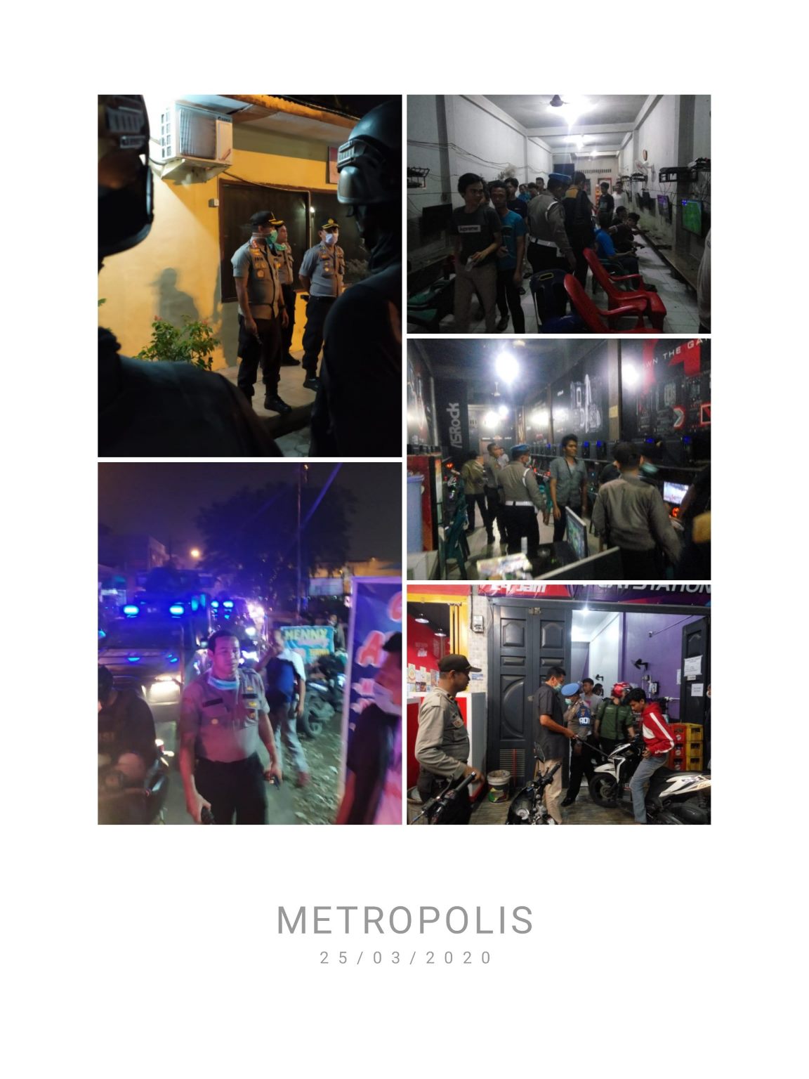 Kapolrestabes Medan Pimpin Apel Patroli Sinergitas Mencegah Penyebaran Virus Covid-19 di Wilkum Medan Helvetia