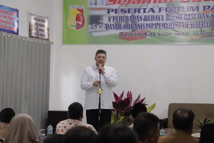 Wali Kota Solok : Mari Tingkatkan Kualitas SDM