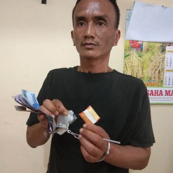 Polsek Dolok Masihul Ringkus Residivis Edarkan Shabu