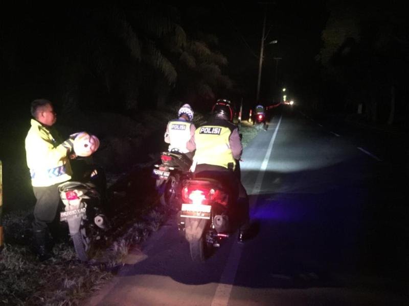 Cegah Aksi Balap Liar, Satlantas Polres Sergai Gelar Patroli Blue Light