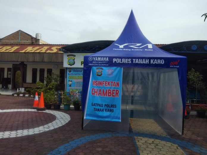 Satlantas Polres Tanah Karo Siapkan Bilik Sterilisasi di Satpas SIM