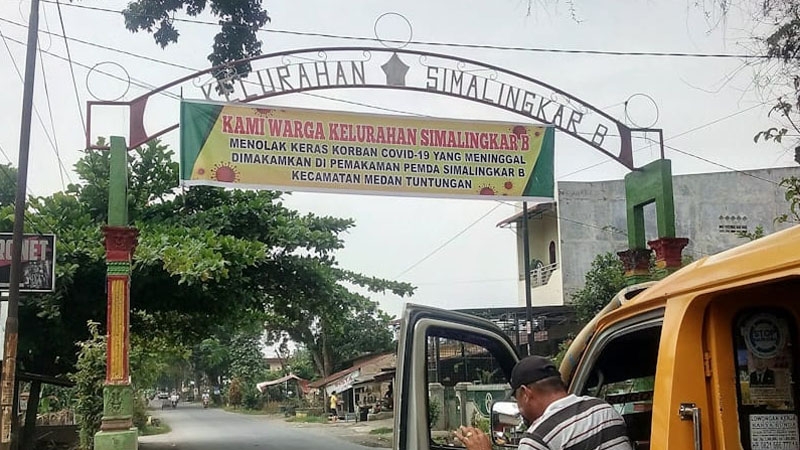 Warga Tolak Jenazah Pasien Corona Dikubur di Pemakaman Umum Simalingkar B