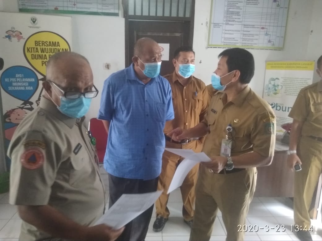 Wabup Lakukan Peninjauan Posko Covid-19 Dinkes Langkat
