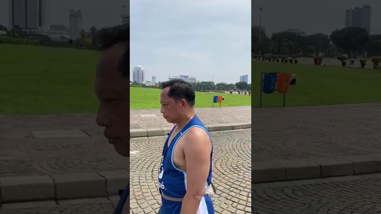 Mendagri Tito Karnavian saat Olahraga di Monas