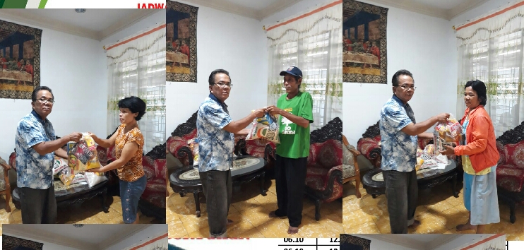 Korda Relawan Bertuhan Sumut Bagikan Sembako Untuk Warga Sekitar