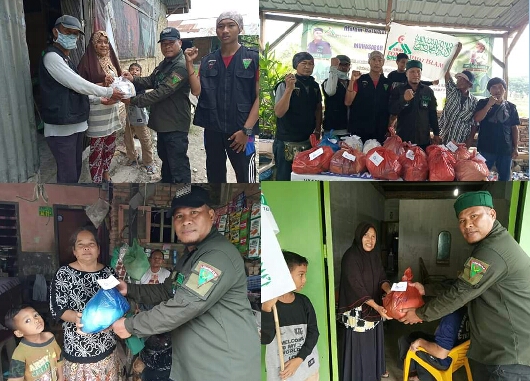 Ditengah Pandemi Covid 19, DPD FUI DS Bagikan Sembako kepada Kaum Dhuafa