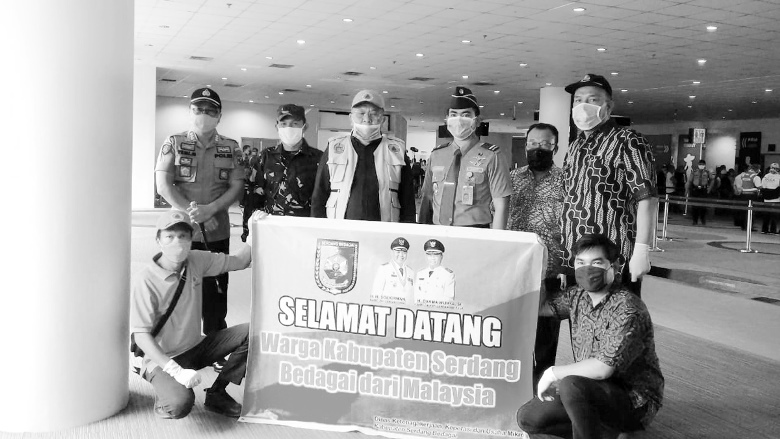 8 Orang TKI Asal Sergai Dikembalikan ke-Kampung Halamannya