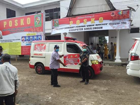Bantuan PTPN IV Diterima Posko Covid-19 Kabupaten Simalungun