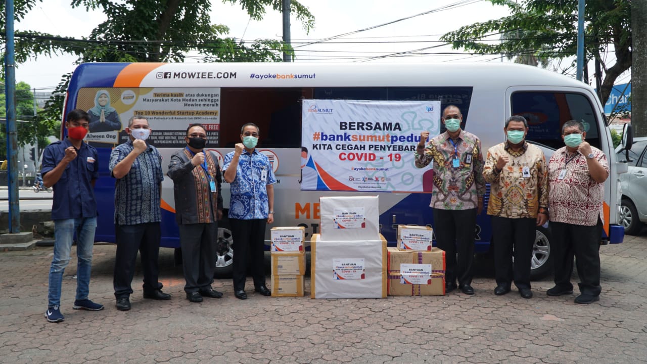 Bank Sumut Beri Bantuan APD ke 4 Rumah Sakit Rujukan