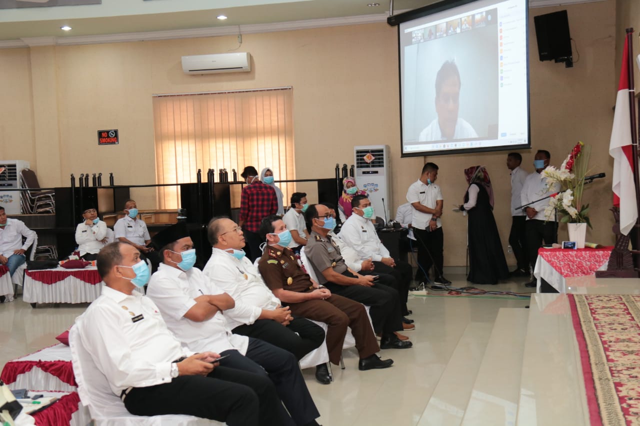 Cegah Penyebaran Virus Corona, Pemkab Sergai Gelar Musrenbang RKPD tahun 2021 Melalui Vidcon