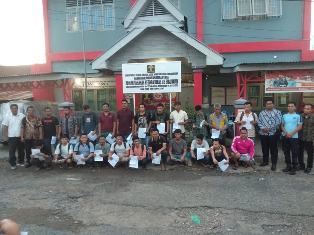 Cegah Â Virus Corona di Palas, Rutan Klas llB Sibuhuan Bebaskan 26 Napi