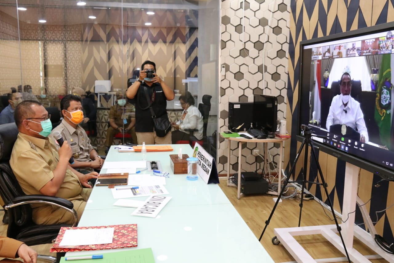 Gubsu Apresiasi Penanganan Covid-19 Yang Dilakukan Pemko Medan