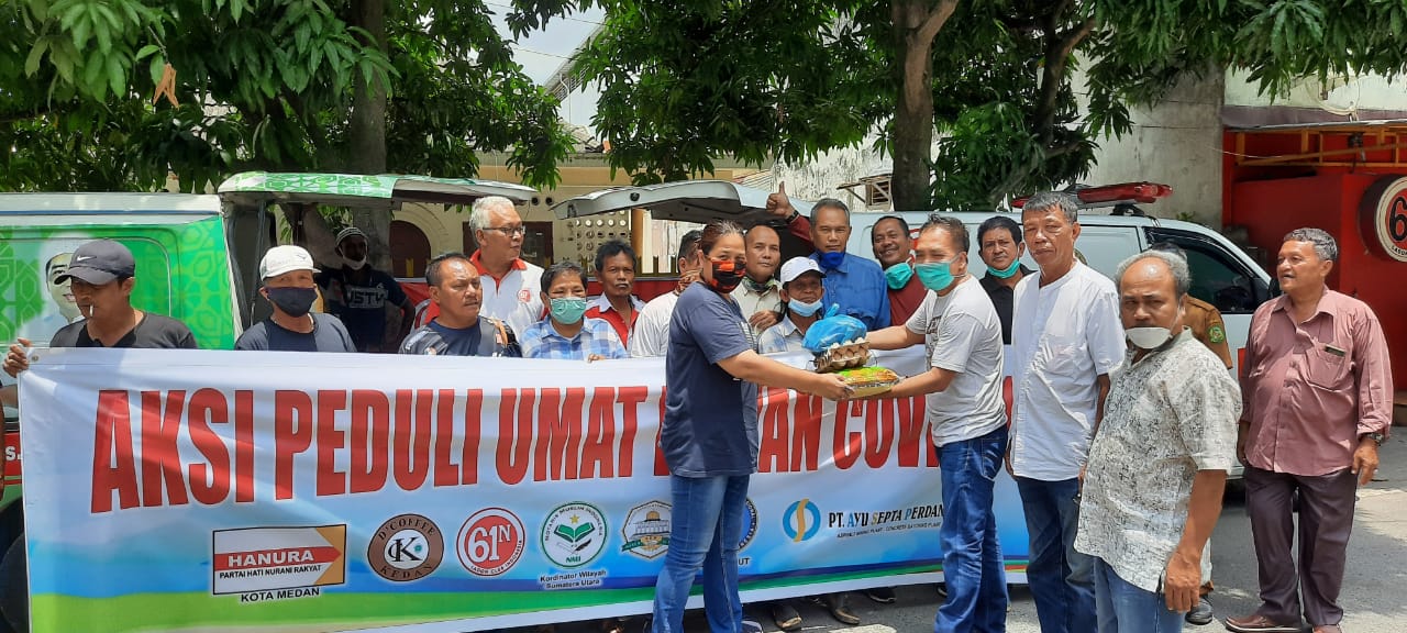 Peduli Bencana Wabah Covid-19, Ladon Bagi 1000 Paket Sembako