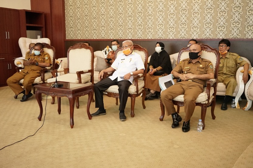 Bupati Asahan Lakukan Vidio Conferance Dengan Mendagri