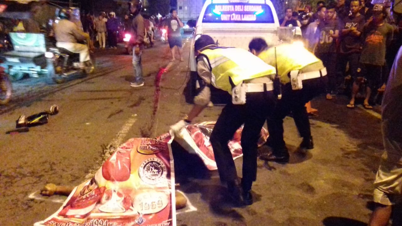 Tabrak Lari Di Jalan Lintas Sumatera Memakan Dua Korban Meninggal di TKP