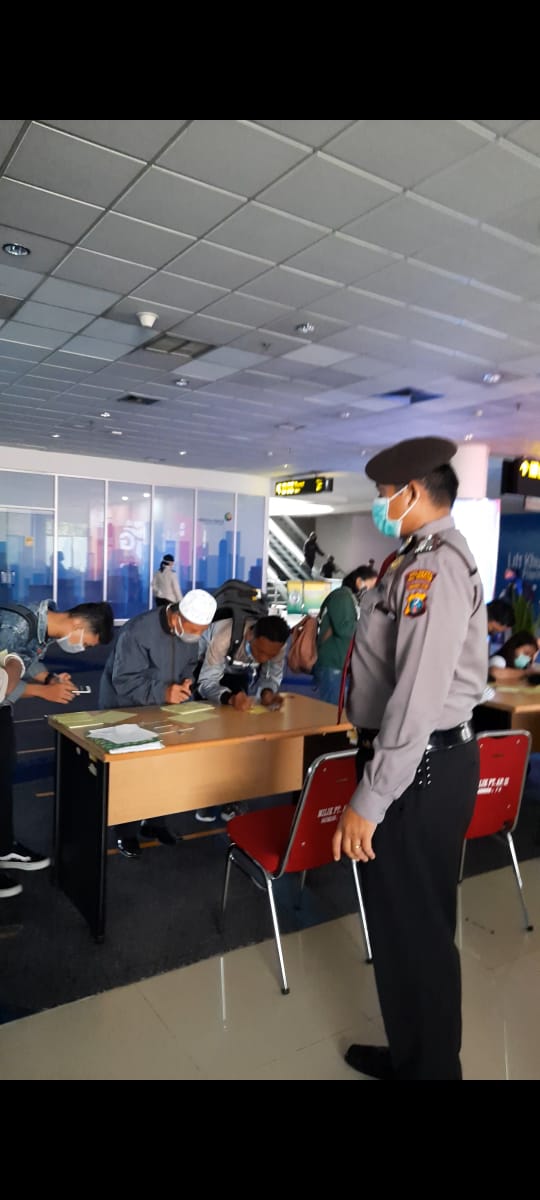 Polresta Deli Serdang Cek Kesiapan KKP Bandara Internasional Kuala Namu