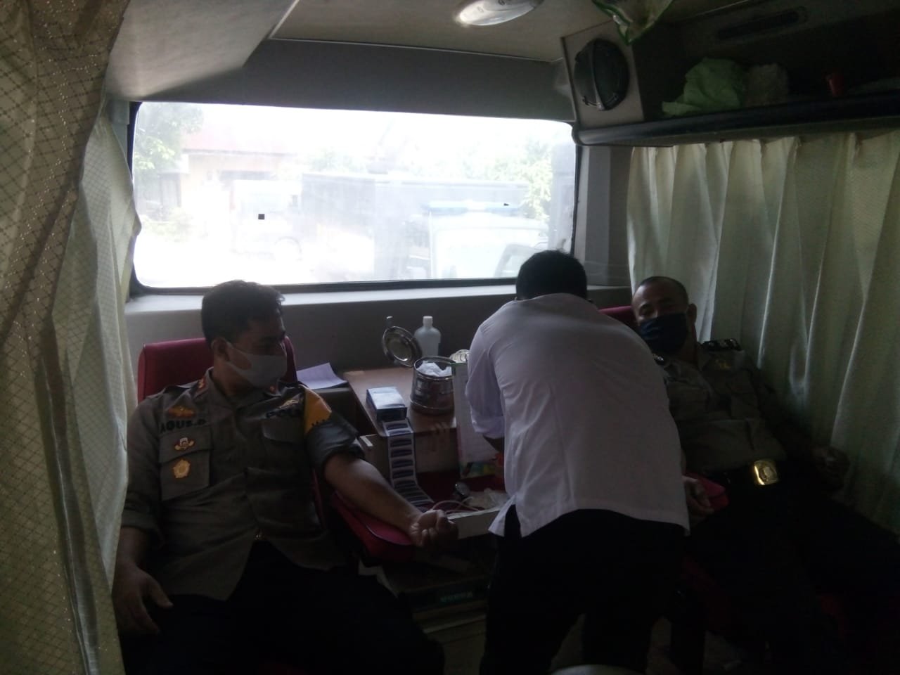 Ditengah Pandemi Covid-19, Sebanyak 200 Personil Polres Labuhanbatu Donor Darah