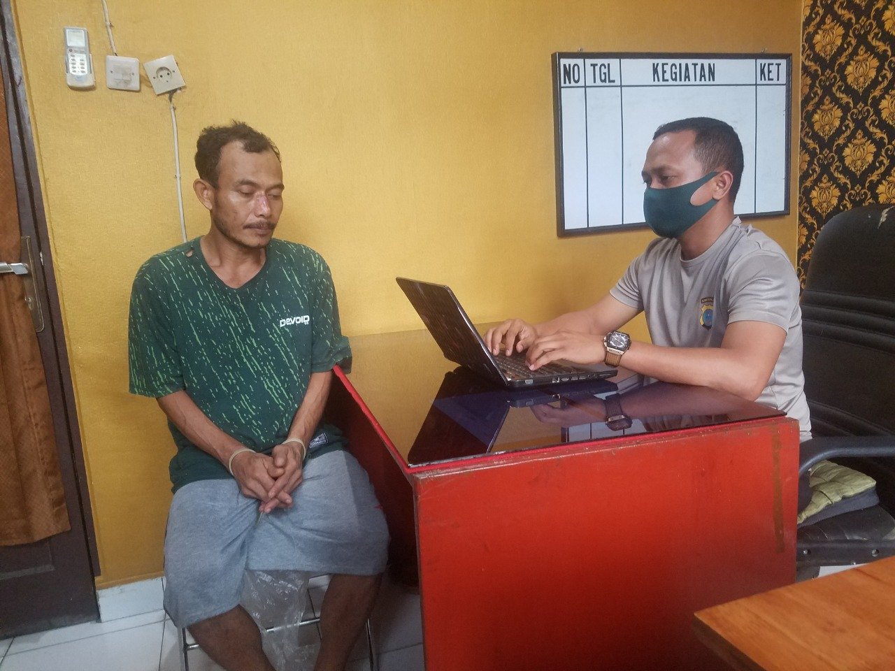 Diduga Percobaan Pembunuhan Membakar Istrinya, Seorang Warga di Sergai Diamankan Polisi