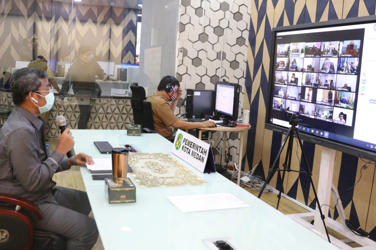 Pemko Medan Gelar Musrenbang RKPD Kota Medan 2021 Melalui Teleconference