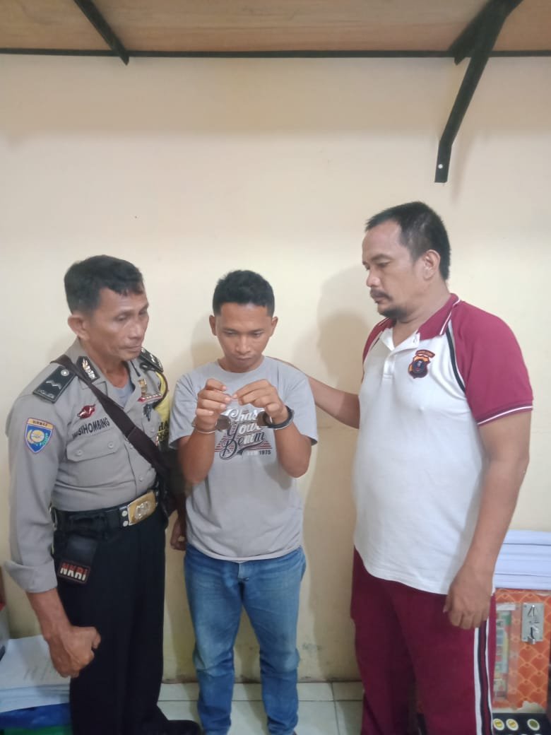 Baru Keluar Penjara Jualan Sabu, Iyan Kembali Meringkuk di Mapolsek Dolok Masihul