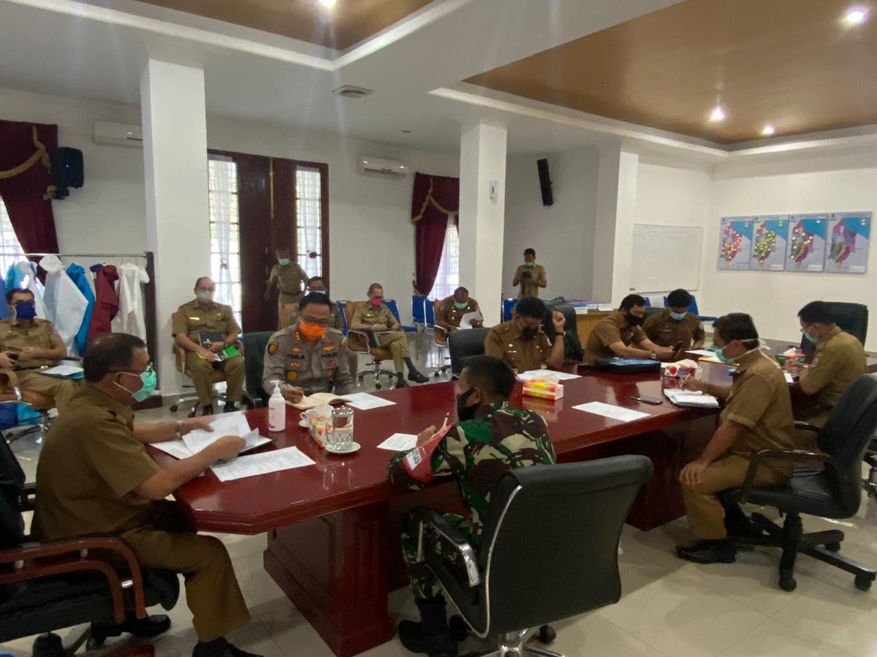 Kapolresta Deli Serdang Hadiri Rapat Terbatas Gugus Tugas Covid-19 Kab. Deli Serdang