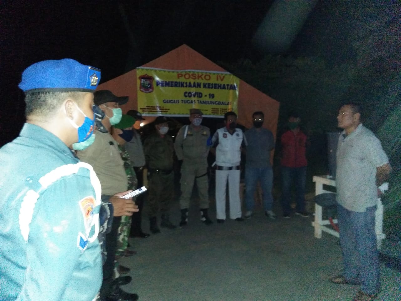 Gugus Tugas Tanjung Balai Periksa Masyarakat Masuk Kota Tanjung Balai