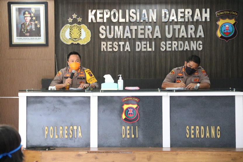 Kapolresta Deli Serdang Pimpin Analisa dan Evaluasi Covid 19