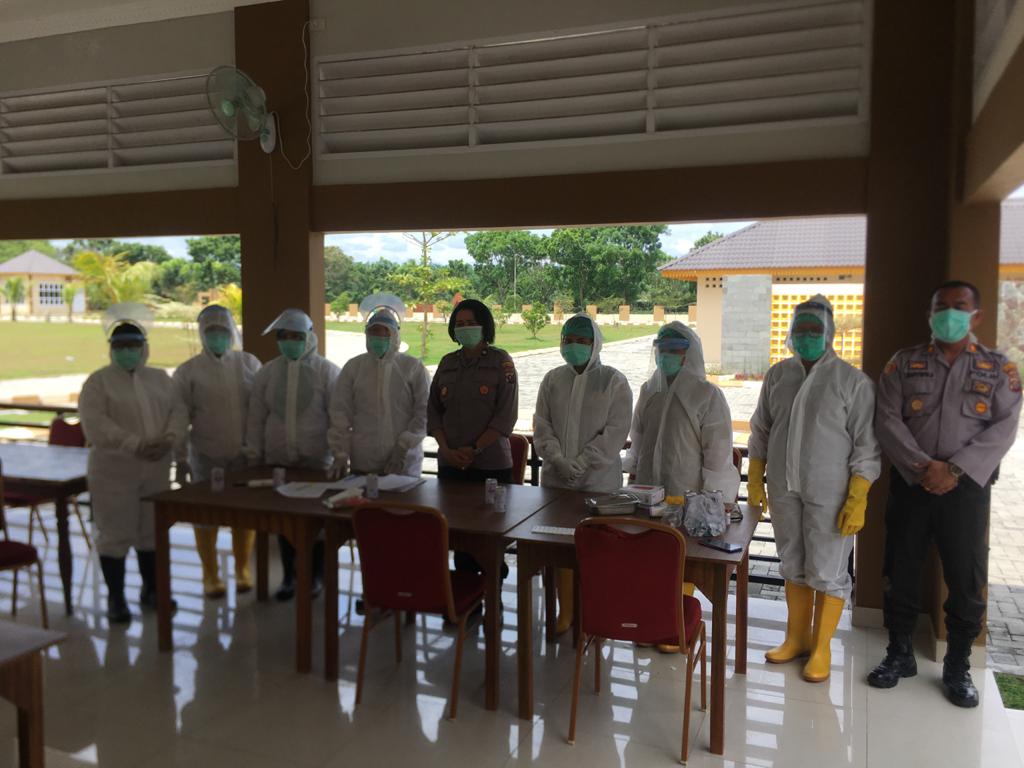 Polresta Deli Serdang Lakukan Rapid Test Yang Dikarantina/Diisolasi