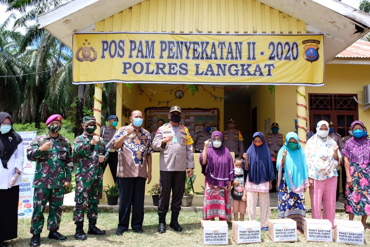 Kapolda Sumut Didampingi PJU Pantau Pos Check Poin di Perbatasan Provinsi Sumut-Aceh