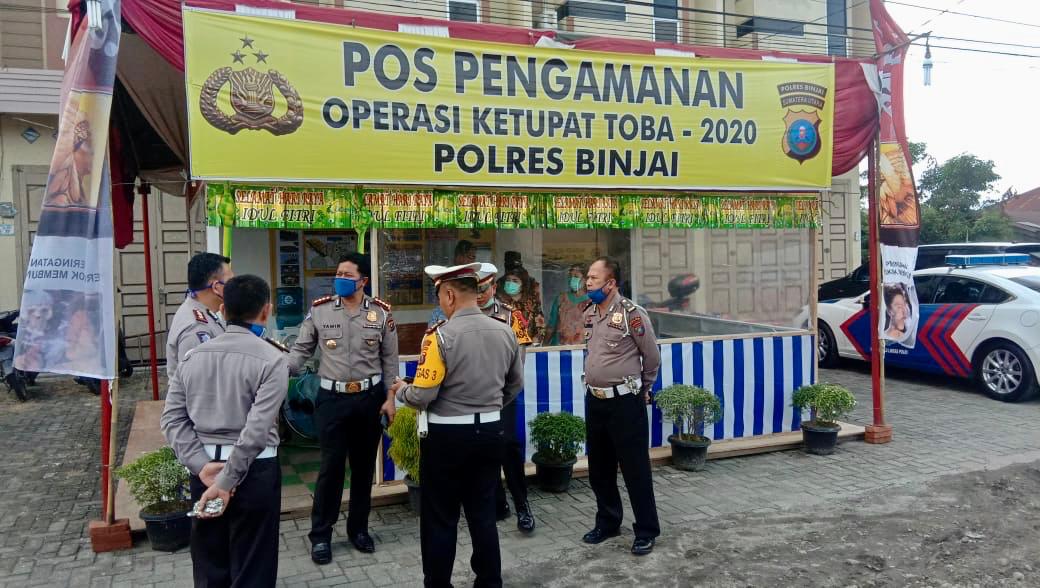 Larangan Mudik, Ditlantas Polda Sumut Kembalikan 42 Kendaraan yang Melintas di Perbatasan