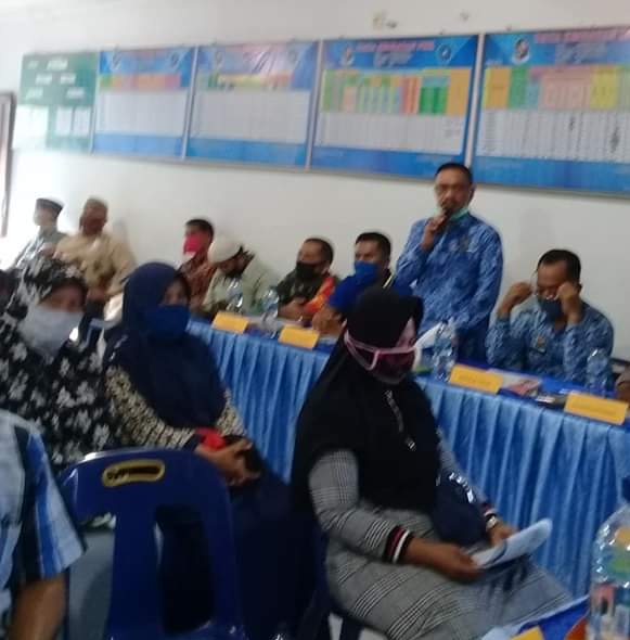 Disuasana Merebaknya Virus Corona, Pemerintah Kecamatan Percut Sei Tuan Tetap Kumpulkan Warga