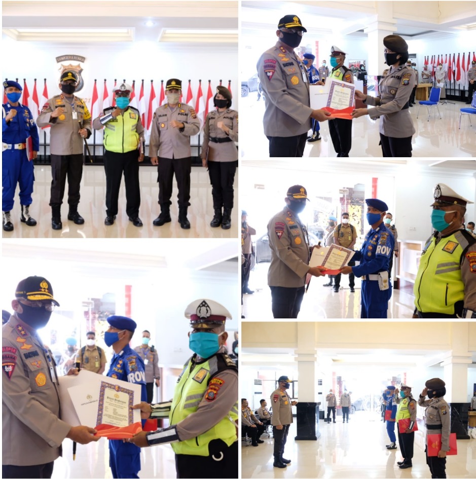 Kapolda Sumut Beri Penghargaan Kepada Personil Berprestasi dan Berdedikasi Tinggi