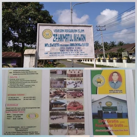 SPP dan Pendaftaran Gratis, MTs ZF Hikmatul Ikhwan Buka Pendaftaran Murid Baru