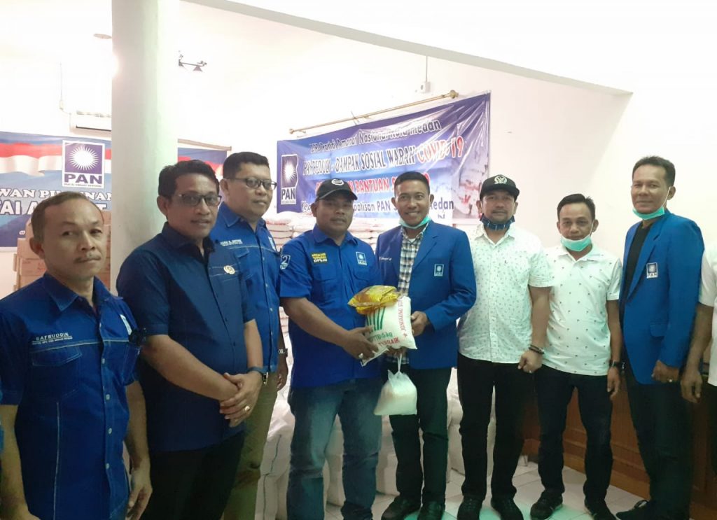 PAN Kota Medan Bagikan 1.000 Paket Sembako