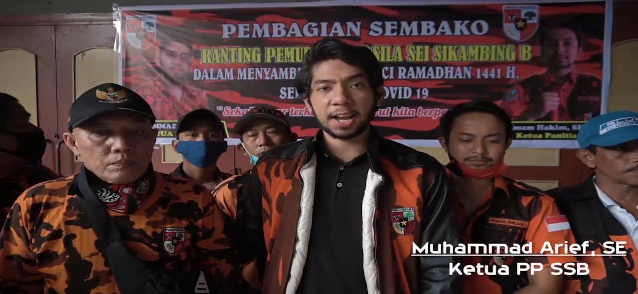 Sambut Ramadhan 1441 H, Ranting PP Sei Sikambing B Salurkan Sembako