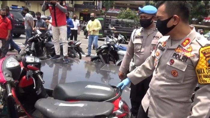 Razia di Masa Pandemi Corona, Polrestabes Medan Amankan 30 Motor Curian dan 57 Orang