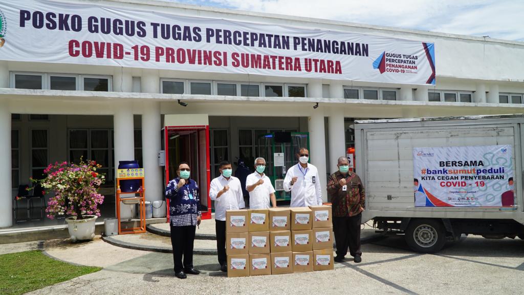 Bank Sumut Salurkan Bantuan Sembako dan APD,  UPZ Bank Sumut Salurkan Zakat ke Baznas