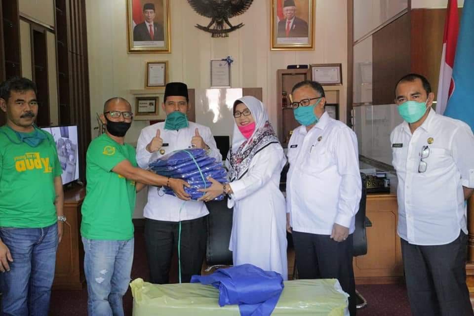 Wakil Wali Kota Reinier terima tim relawan Pengusaha muda Sumatera Barat Audy Joinaldi